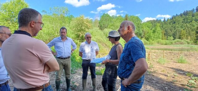 🌼🦋💦 Restauration des tourbières du massif du Jura 

Depuis avril 2024, les EPAGE Haut-Doubs Haute-Loue et Doubs-Dessoubre, ainsi que le Conservatoire d'espaces naturels de Franche-Comté, travaillent en partenariat avec le Groupe Bel pour restaurer les tourbières du massif du Jura. En complément du programme LIFE, qui poursuit les mêmes objectifs de préservation de ces milieux fragiles, les trois structures accompagnent techniquement le Groupe Bel dans sa démarche volontaire et ambitieuse visant à éviter, réduire et séquestrer les émissions de gaz à effet de serre de sur l'ensemble de sa chaîne de valeur.
Au-delà de la préservation du carbone stocké depuis des milliers d'années dans les tourbières, leur restauration permettra de renforcer leur capacité à séquestrer du carbone, de réguler les flux d'eau entre les périodes de fortes pluies et de sécheresse, d'améliorer la qualité de l'eau et de préserver la faune et la flore associées à ces milieux rares et emblématiques de la région. 
 
En cette fin de mois de mai, le président du Groupe Bel, Antoine Fiévet, s'est rendu sur le terrain, sur la commune de La Cluse-et-Mijoux, accompagné du maire et de représentants de l'EPAGE Haut-Doubs Haute-Loue. Cette visite a permis de découvrir les résultats des travaux réalisés sur la tourbière du Frambourg dans le cadre du programme LIFE, ainsi que de marquer le lancement des premières études sur la tourbière Sous la Roche Sarrasine dans le cadre de ce partenariat.

EPAGE Doubs Dessoubre
Conservatoire d'espaces naturels de Franche-Comté
@groupebel